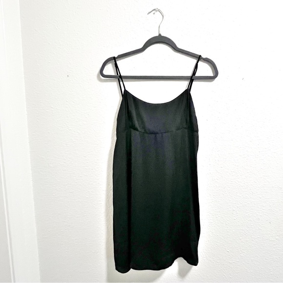 Free People Smooth Sailing Mini Slip Dress Black Medium - Picture 7 of 12